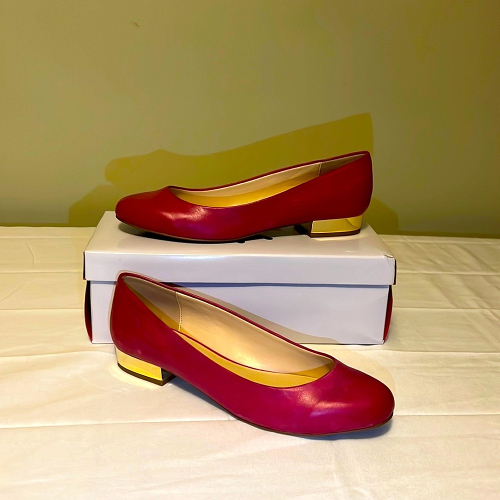 Pink and Gold Flats